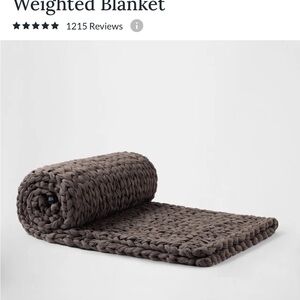 Chunky Knit Weighted Blanket - chestnut